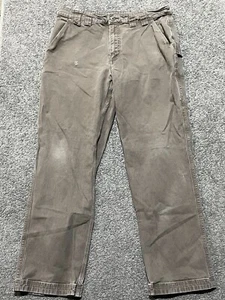 Duluth Trading Hose Herren 36x34 braun Canvas Flex Feuerwehrhose Relaxed Carpenter - Bild 1 von 10