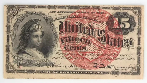 Fractional Currency 15 Cent Fourth Issue Fr 1267 - VF Cover