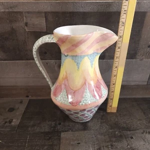 Vintage 1995 Mackenzie Childs Keukenhof Pastell 9,5" Krug - sehr gut - Bild 1 von 20