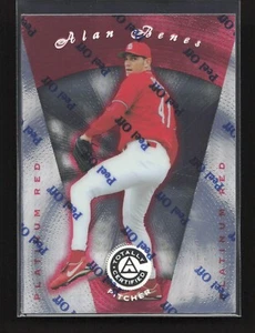 1997 Pinnacle Totally Certified Platinum Red /3999 Alan Benes #6 St. Louis - Picture 1 of 2