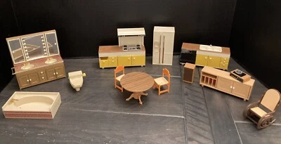 TOMY Casas Menores Cozinha Móveis Miniaturas Vintage Japão-Acessórios! - Imagem 1 de 4