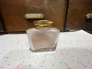 Vintage TALC Talcum Powder about half Full in Glass Bottle High quality glass - Picture 1 of 8
