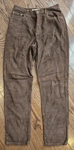 Vintage 70's 80's 90's Made In The Shade Brown Corduroy Pants Womans Size 11 - Picture 1 of 12