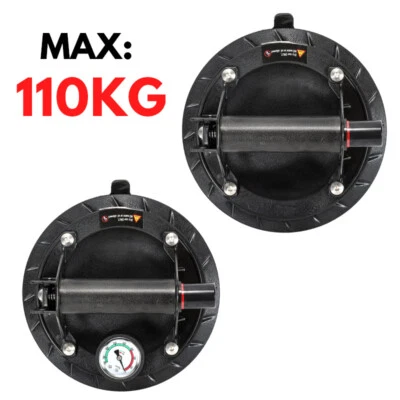 MARKENLOS 1x/2x Saugheber Fliesen Glasheber Plattenheber Vakuumsauger Fenster Heber 100 kg