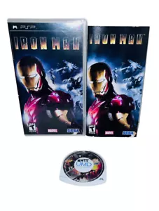 Iron Man (Sony PSP, 2008) Complete Black Label w/ Manual CIB - Picture 1 of 7