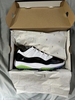 Nike Air Jordan XI 11 Low Golf Concord Blanco Negro AQ0963-101 Talla 8 Foto 1 de 4