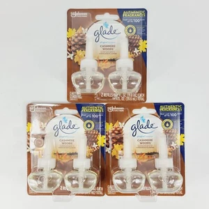Plugins de madera de cachemira Glade relleno de aceite perfumado 3 paquetes 6 recargas en total - Imagen 1 de 6