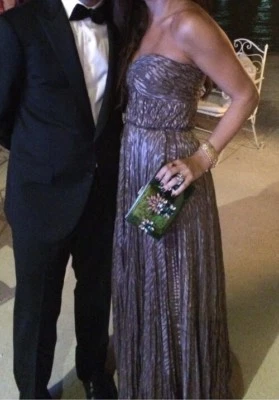 J. Mendel Strapless Silk Jaquard Gown $$$$ 4 - Изображение 1 из 4