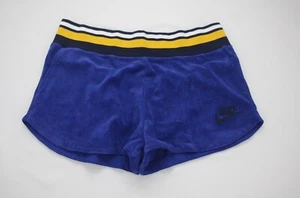 Nike Archive French Terry Training Shorts Blue Women's Size Medium AJ2897 455 - Picture 1 of 3