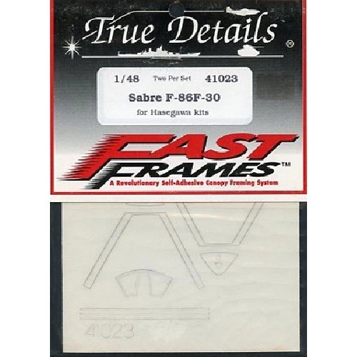 DECALCOMANIE DECALS FAST FRAMES HASEGAWA SABRE F-86F-30 1/48 TRUE DETAILS 41023  - Immagine 1 di 1