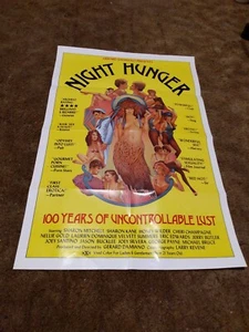 NIGHT HUNGER A ORIG 27X41 MOVIE POSTER SEXPLOITATION  - Picture 1 of 1