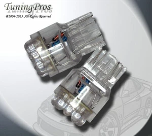 (1 Pair) Set of 2 pcs Rear Signal T20 Wedge 9 Yellow LED Light Bulbs 7440 7443 - Picture 1 of 3
