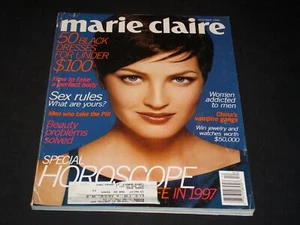 1996 DECEMBER MARIE CLAIRE MAGAZINE - CHANDRA NORTH - FRONT COVER - L 5813 - Picture 1 of 2