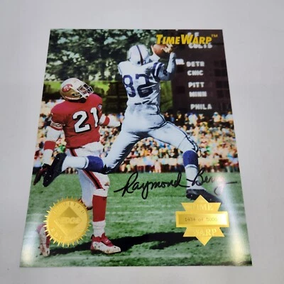 Raymond Berry 95 Collectors Edge NFL Time Warp Autograph Card 32of42 Colts - Image 1 of 4