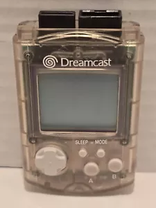 Unità di memoria visiva ufficiale OEM Sega Dreamcast VMU trasparente importazione Giappone venditore USA - Foto 1 di 4