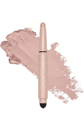 Palladio Barra de Sombra de Ojos Impermeable con Esponja Mezcladora-ES04-Rosa Mate Foto 1 de 3