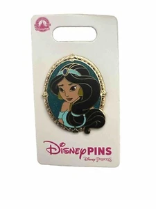 Disney Aladdin Princess Jasmine Portrait Gold Frame Open Edition Pin - Bild 1 von 1