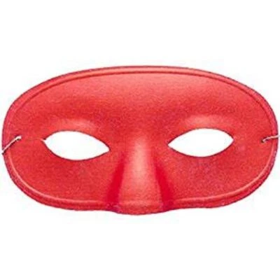 Domino Eye 1/2 Mask - Satin - Costume Accessory - 2 Colors - Image 1 of 2