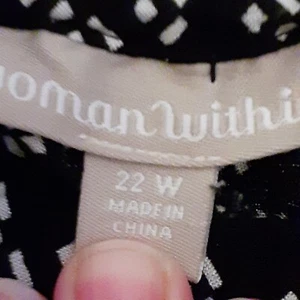 Woman Within Casual Pants 22W Black - Picture 1 of 5