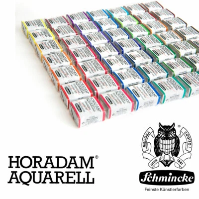 205 Farbtöne Schmincke HORADAM Feinste Künstler Aquarellfarbe 1/2 Näpfchen