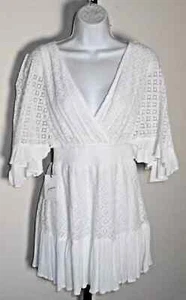 Japna Women's White Lace Jumper Romper Size S Nwt - Picture 1 of 2