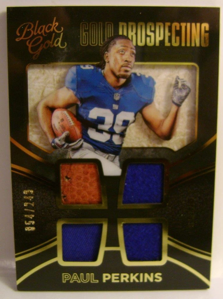 PAUL PERKINS 54/249 GOLD PROSPECTING PANINI BLACK GOLD FOOTBALL 2016 2017 - Image 1 of 1