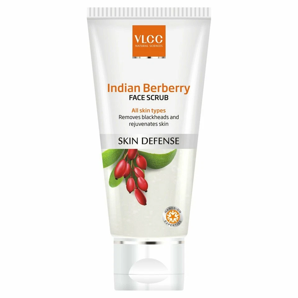 VLCC Natural Indian Berberry Face Scrub 80g Removes Blackhead & Rejuvenates Skin - Image 1 of 1