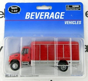 HO Scale International 2-Axle Beverage Truck - Red - Boley #4134-11 - Picture 1 of 1