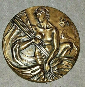 CHRISTMAS MEDAL OF ROME - April 21, 1989 AB URBE CONDITA - bronze, inc.Lamagna - Picture 1 of 5