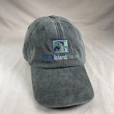 Gorra Rhode Island Housing para hombre OS gris ajustable con correa Adams bordada Foto 1 de 4