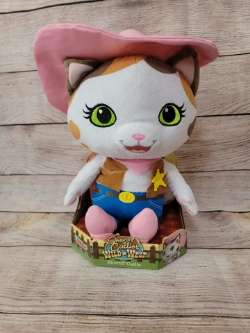 Sheriff Callie Junior Cowgirl Cat Kitty Stuffed Plush 12” Disney Jr New Cover
