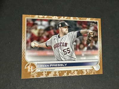 2022 Topps Update Ryan Pressly Camo #US128 /25 - ASTROS - FREE SHIPPING - Image 1 of 2