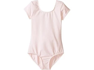 Leotardo cómodo rosa manga corta Bloch 261466 para niñas talla 2-4 - Imagen 1 de 2