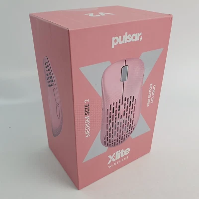 Pulsar Xlite V2 Wireless Pink Medium Gaming Mouse Ultralight (59g) 2000 Ltd Ed - Image 1 of 4