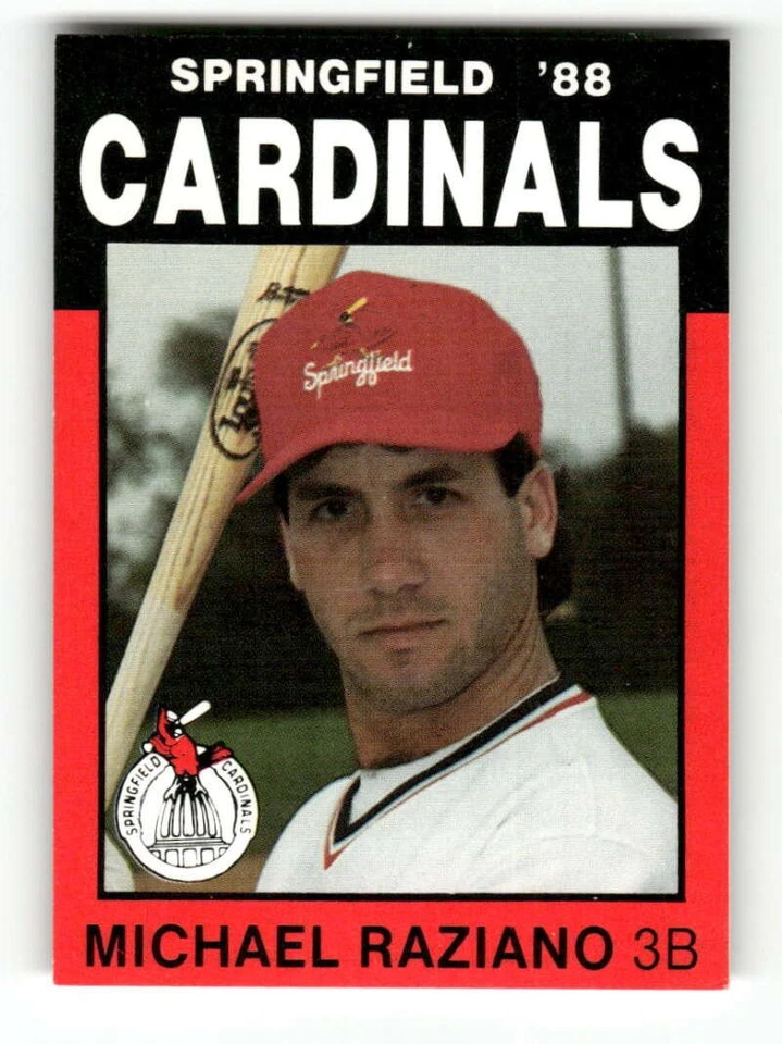 1988 Best Springfield Cardinals 16 Michael Raziano BXCP14 - Image 1 of 2