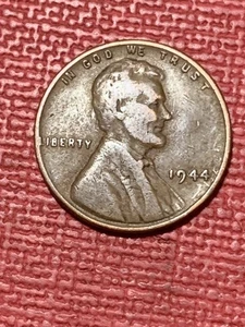 Rare 1944 No Mint Mark Lincoln Wheat Penny L On Rim Error  - Picture 1 of 2