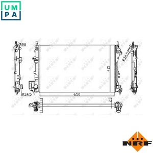 RADIATOR ENGINE COOLING 58203A FOR Z18XE/18XELD223LB207E/B207L/B207R 2.0L 4cyl - Picture 1 of 9