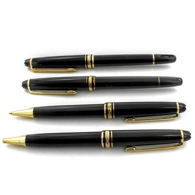 Montblanc Meisterstuck Lápiz Mecánico Bolígrafo Pluma Estilográfica Lote de 4 #X784-4 Foto 1 de 4