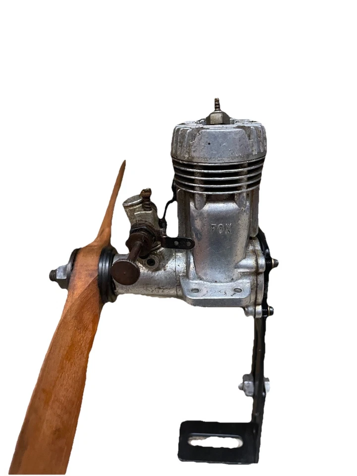 Fox 29 Vintage Racing Stunt Model Airplane Engine HD - Chrome Body- Slant Plug - Image 1 of 4