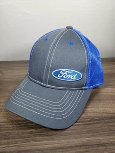 FORD Trucker Mütze Mesh Baseball Cap Autos LKW blau Motoren gebaut Ford robust - Bild 1 von 12