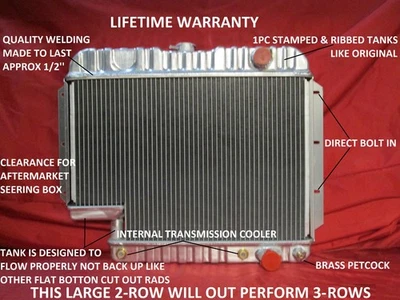 1959 1960 1961 1962 1963 Chevrolet Car El Camino Radiator With 500 Box Steering Foto 1 de 4