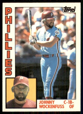 1984 Topps Traded #130T Johnny Wockenfuss Philadelphia Phillies - Image 1 of 2