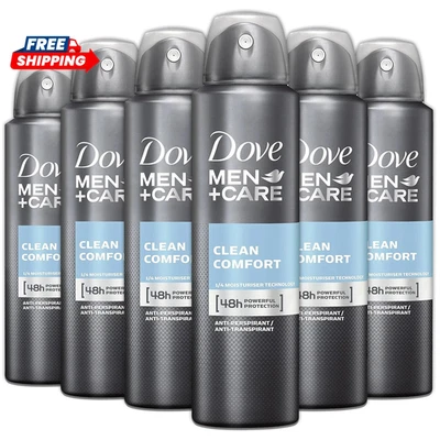 Dove Men + Care Antiperspirant Deodorant Spray, 6 Pack, 48H Protection, Long-Las - Image 1 of 4