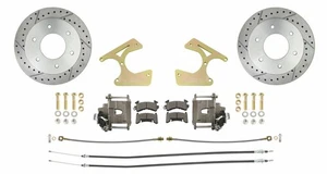 Fits 1963-1987 C10 Truck Rear 6 Lug Drilled&Slotted Disc Brake Kit DBK1012TRK-LX - Picture 1 of 8