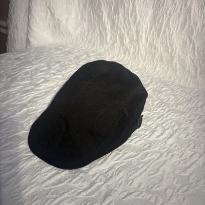 KB Ethos Black Cotton Newsboy Cap – Adjustable Vintage Flat Hat - Image 1 of 4