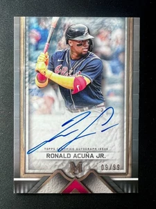 2023 Topps Museum Collection Ronald Acuña Jr Auto #AA-RAJ /99 Atlanta Braves - Bild 1 von 2