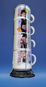 AMICI Tazzine da tè caffè impilabili in ceramica confezione da 4 nuove con etichetta set regalo - Foto 1 di 7