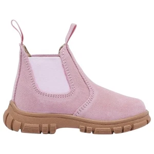Grosby Ranch Boots Pink Toddler Infant Girls Kids Leather Slip On Shoes - Picture 1 of 5