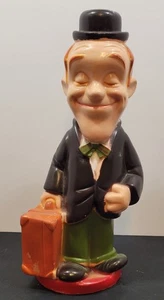 Vintage Laurel Piggy Bank Figure Laurel & Hardy Play Pal Plastic 13.5” Rare - Picture 1 of 18