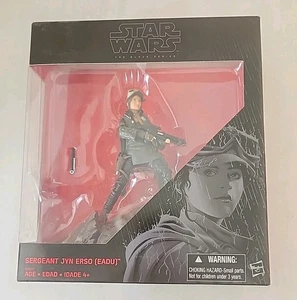 Star Wars The Black Series Sergeant Jyn Erso on Base Hasbro New Sealed in Box - Picture 1 of 5